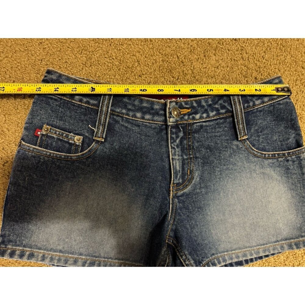 VTG Womens Denim Jean Mid Rise Shorts Lot Of 2 Travel Beach Preppy Y2k 90s Sz 6 - Picture 12 of 15